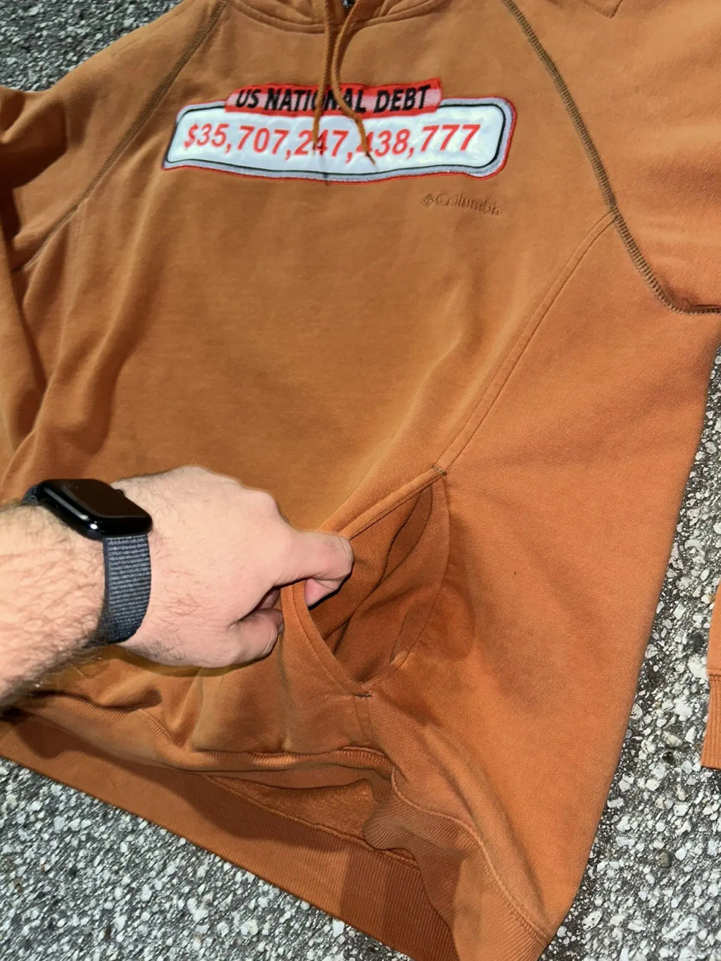 XXL Debt clock hoodie