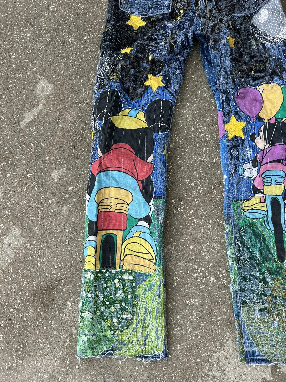 34w Mickey and minnie denim