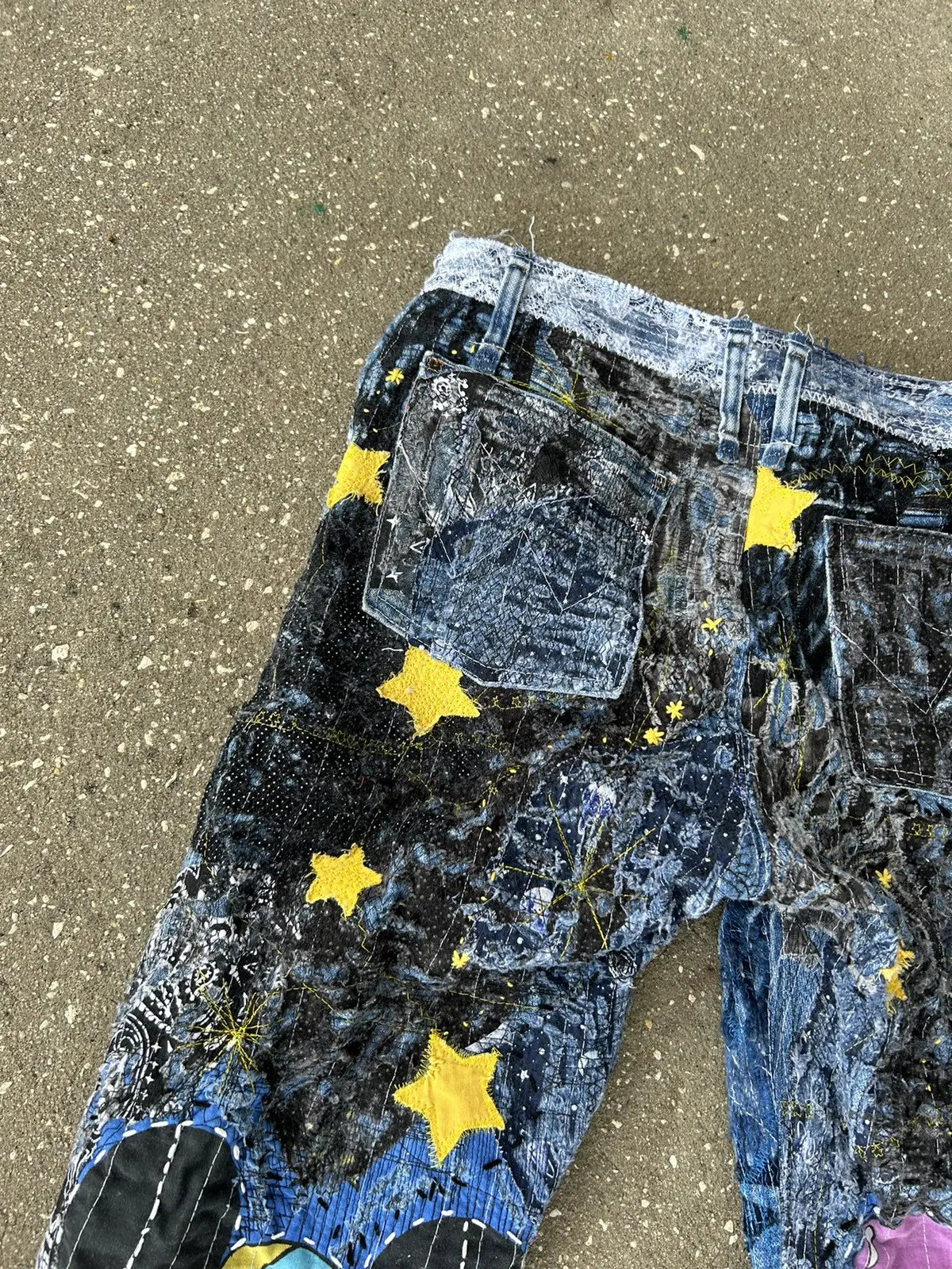 34w Mickey and minnie denim