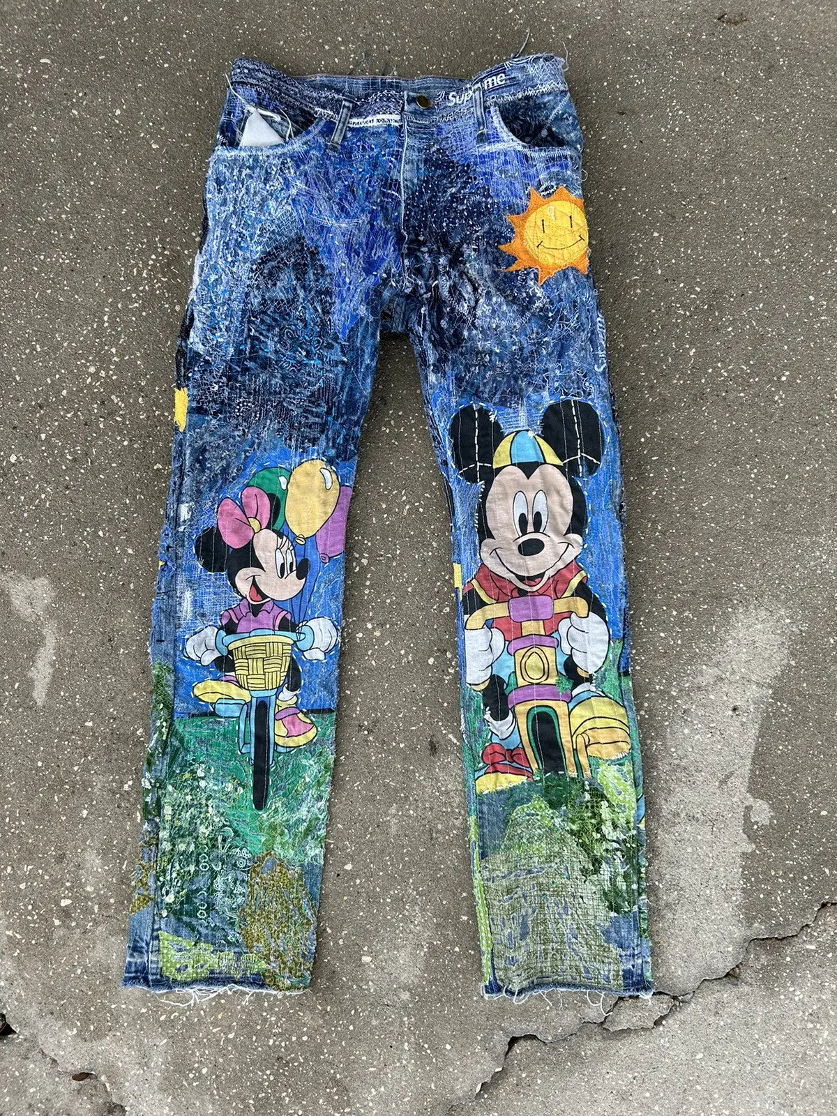 34w Mickey and minnie denim