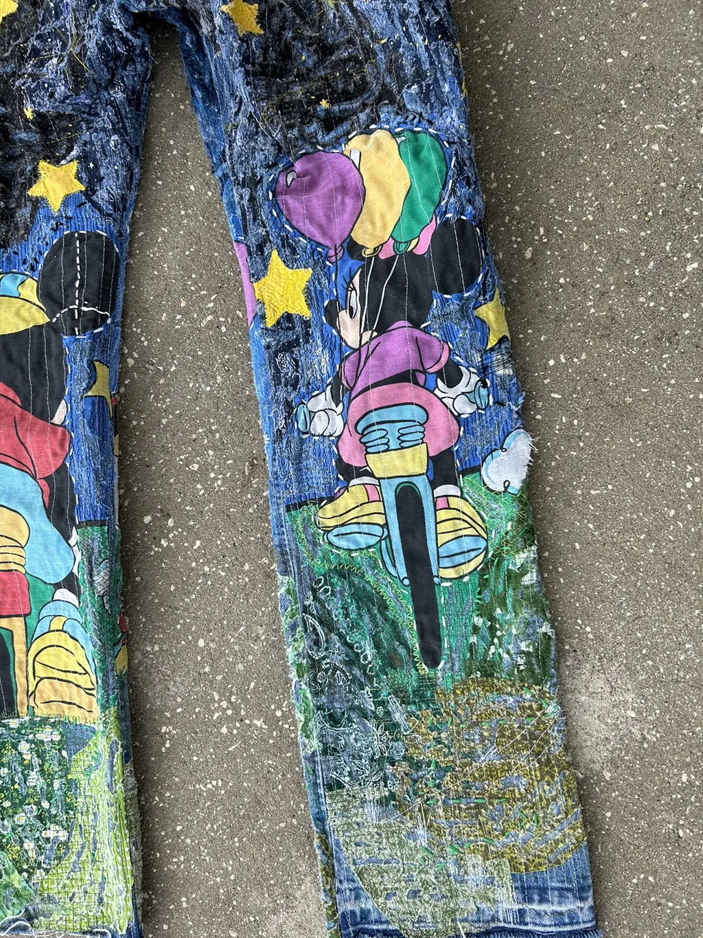 34w Mickey and minnie denim