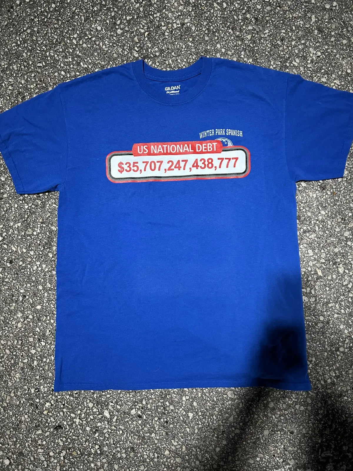 Lrg. Debt clock tee