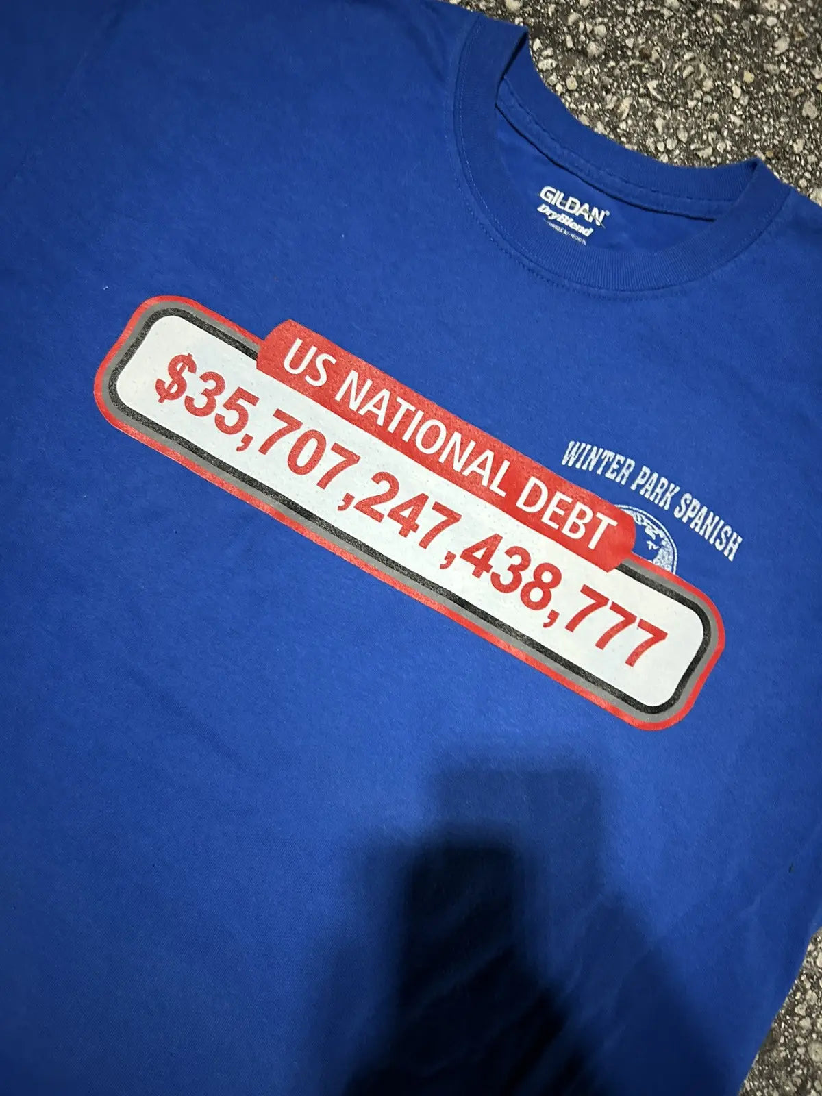 Lrg. Debt clock tee