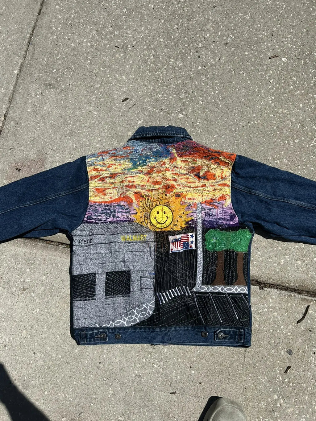 Lrg. Walmart sunset denim jacket