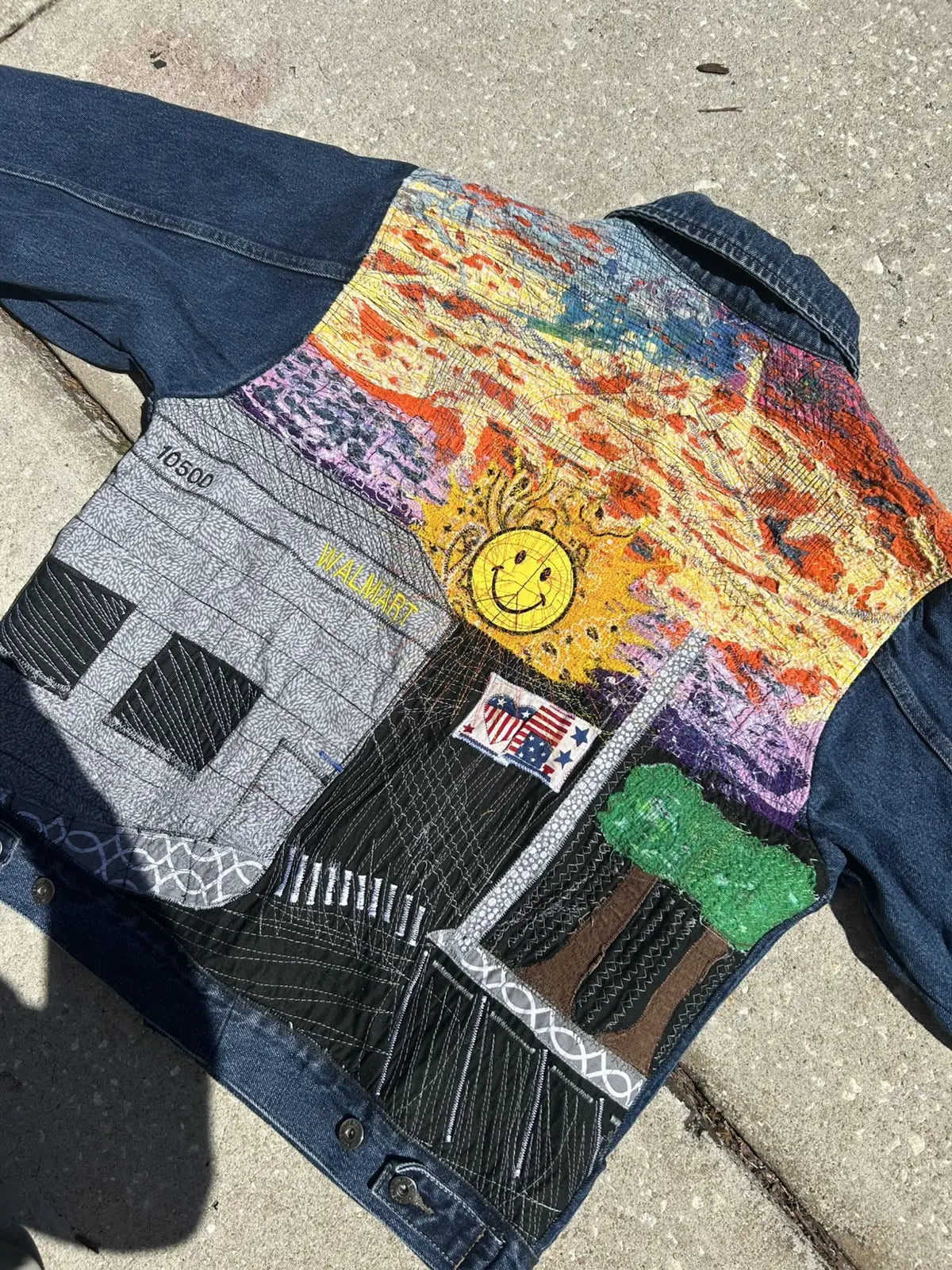 Lrg. Walmart sunset denim jacket