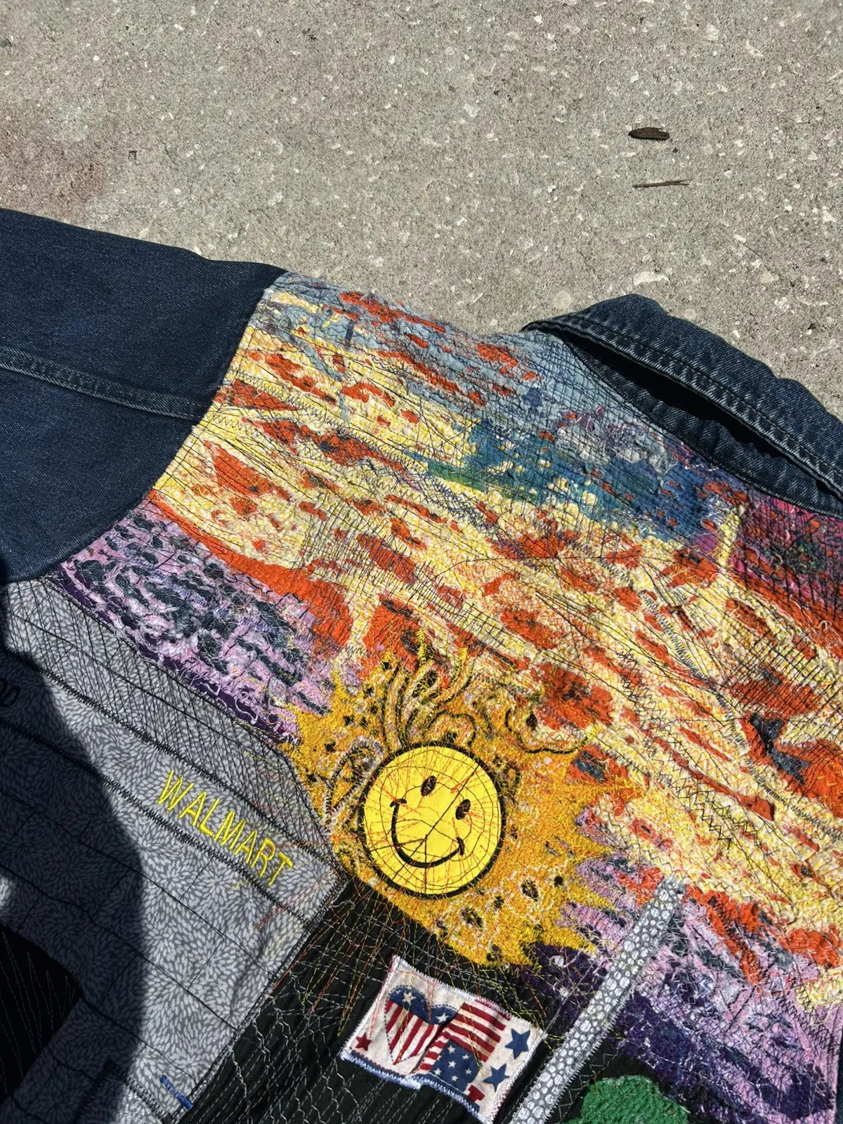 Lrg. Walmart sunset denim jacket