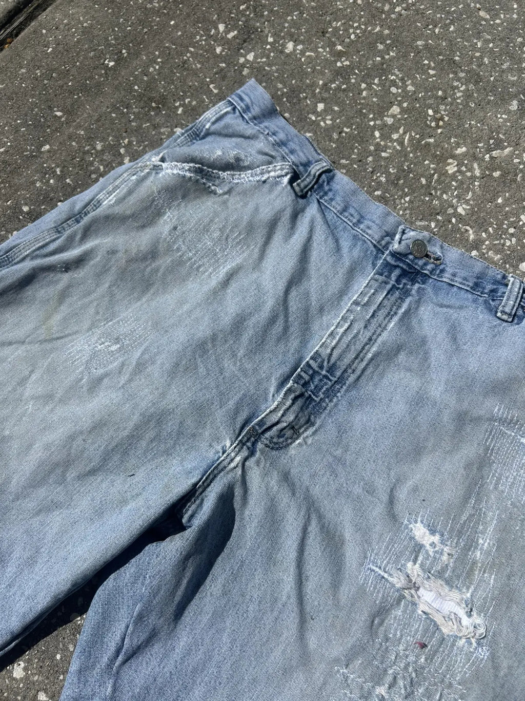 36w Repaired denim shorts