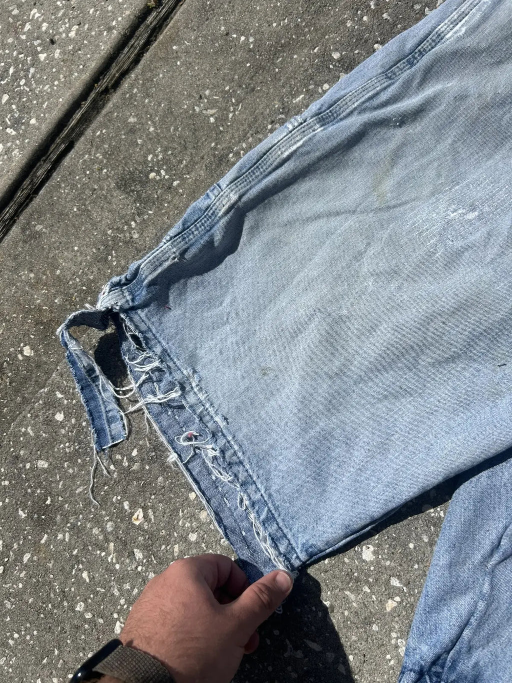 36w Repaired denim shorts