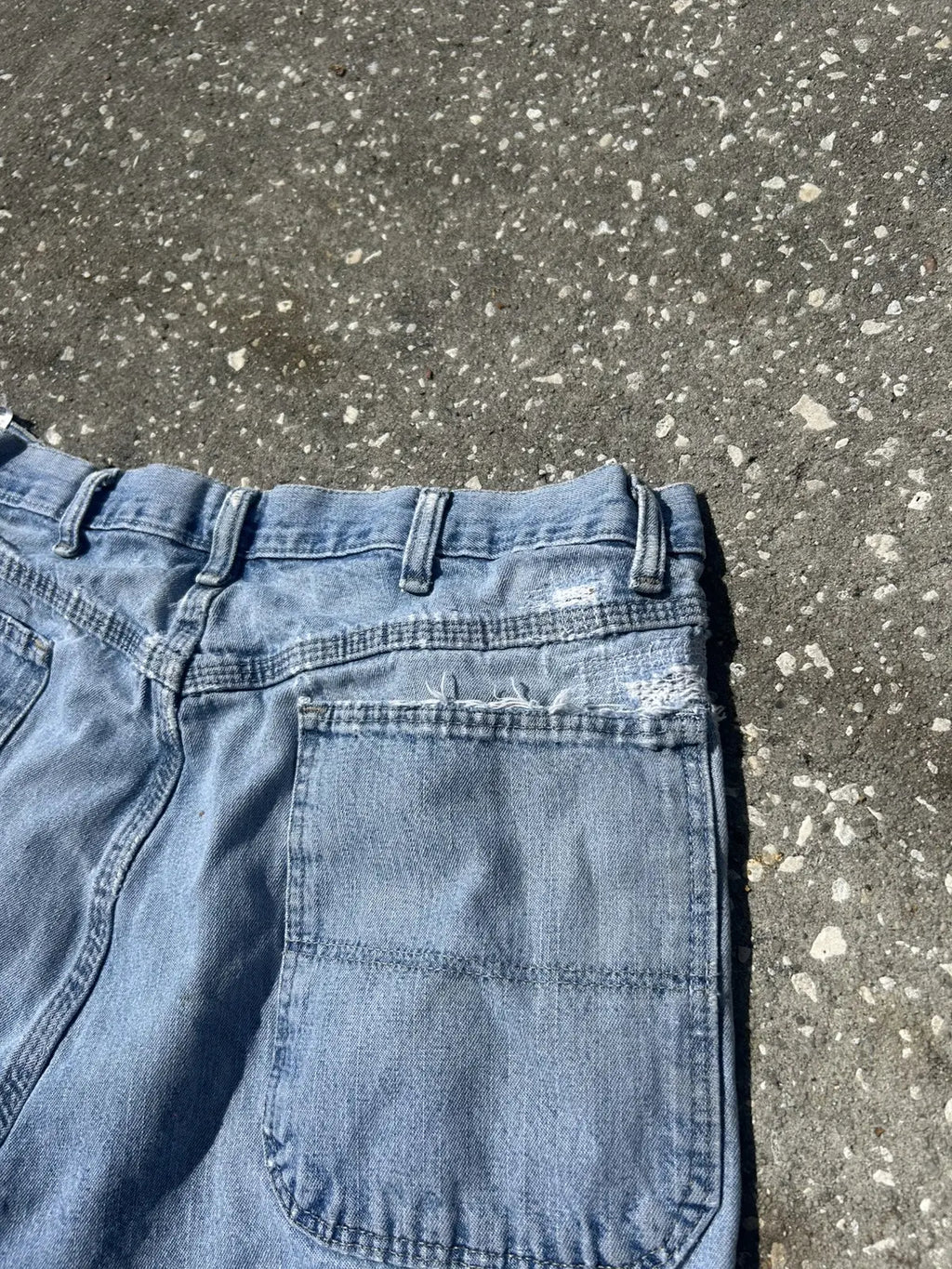 36w Repaired denim shorts