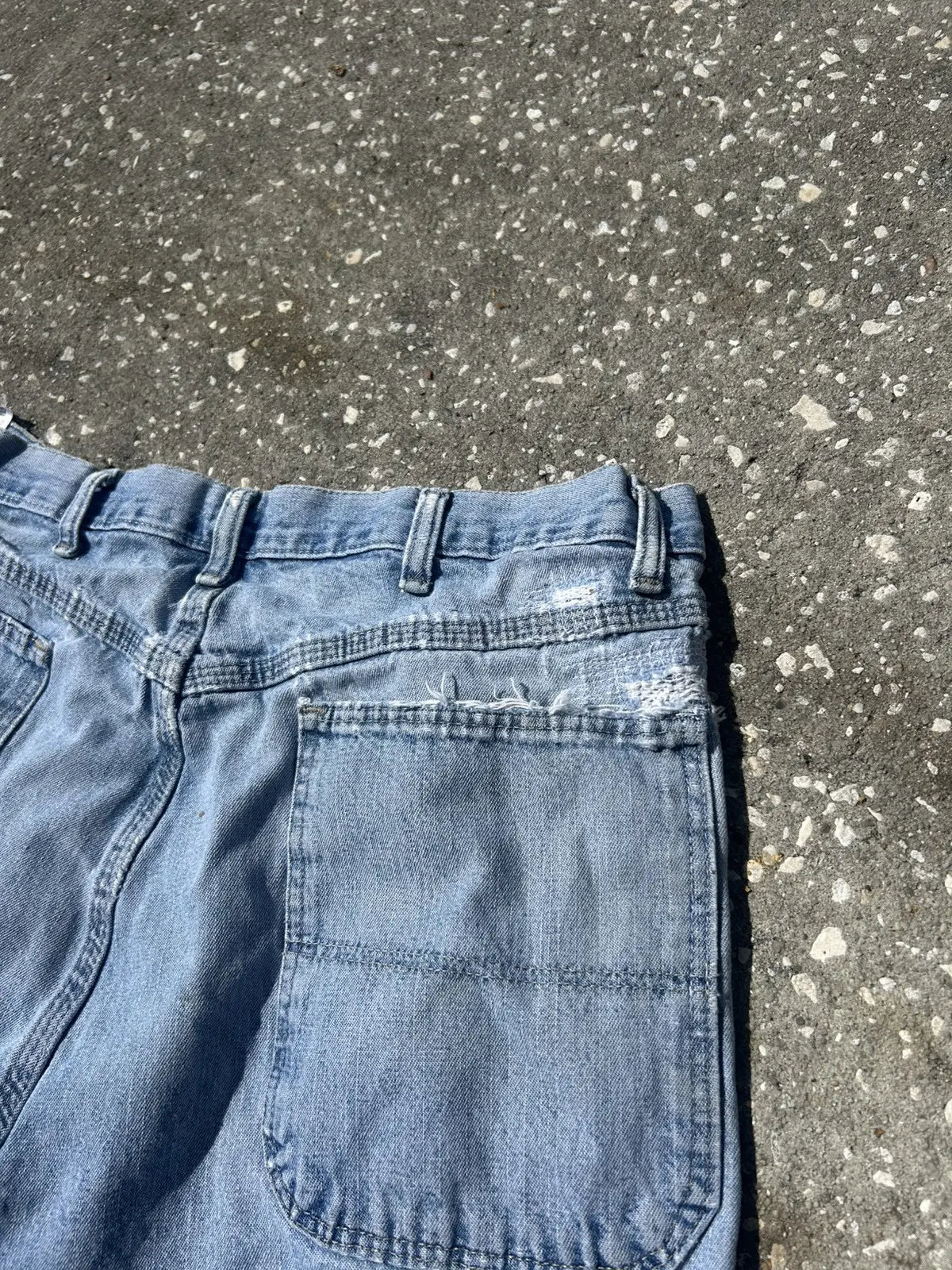 36w Repaired denim shorts
