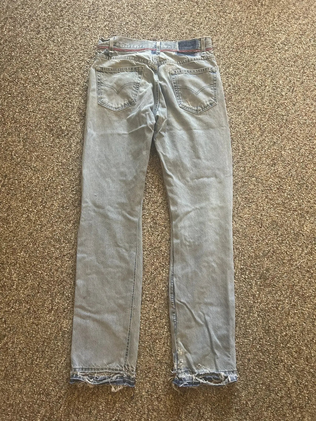 32w Quilted hearts denim