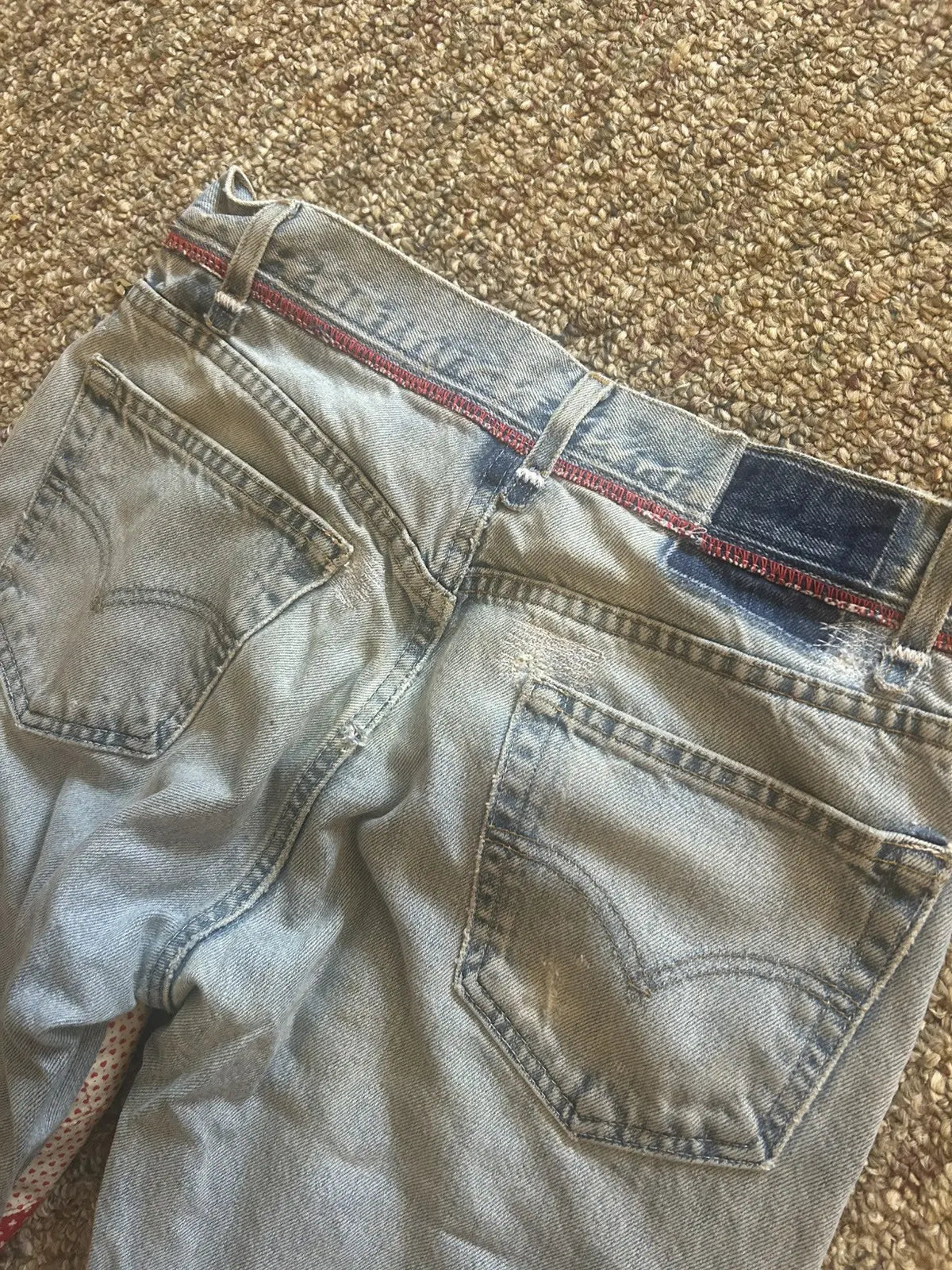 32w Quilted hearts denim