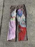 32w Patchwork carpenter pants