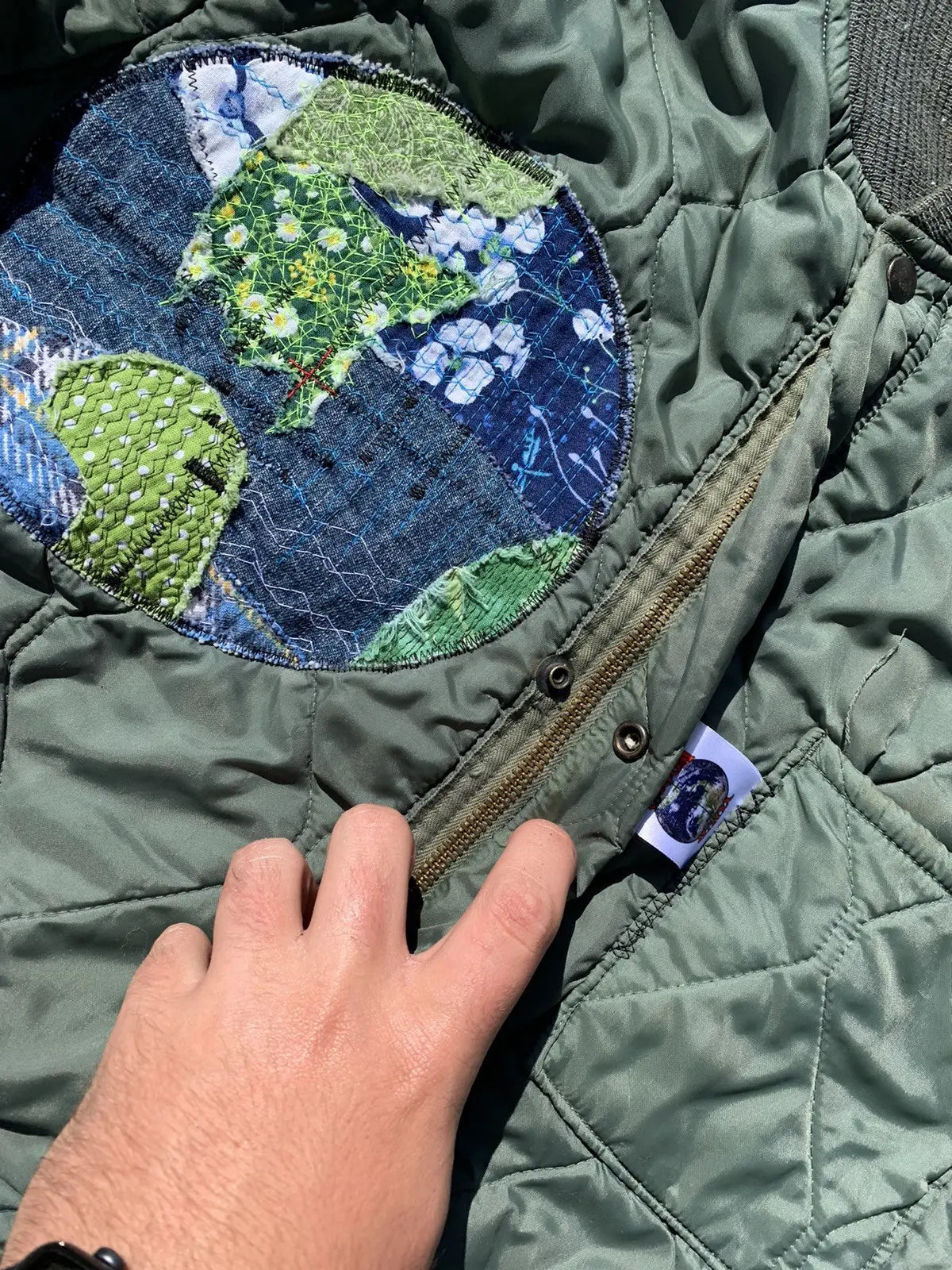 Med. Patchwork Quilted bomber