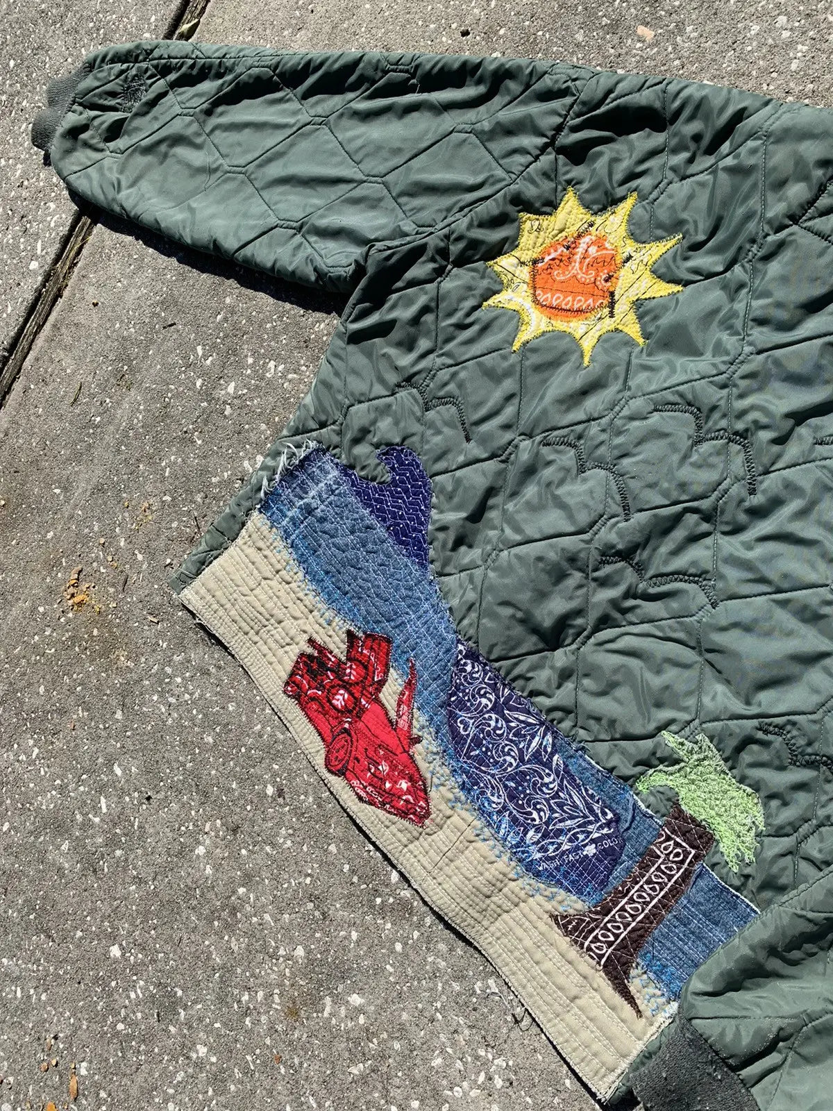 Med. Patchwork Quilted bomber