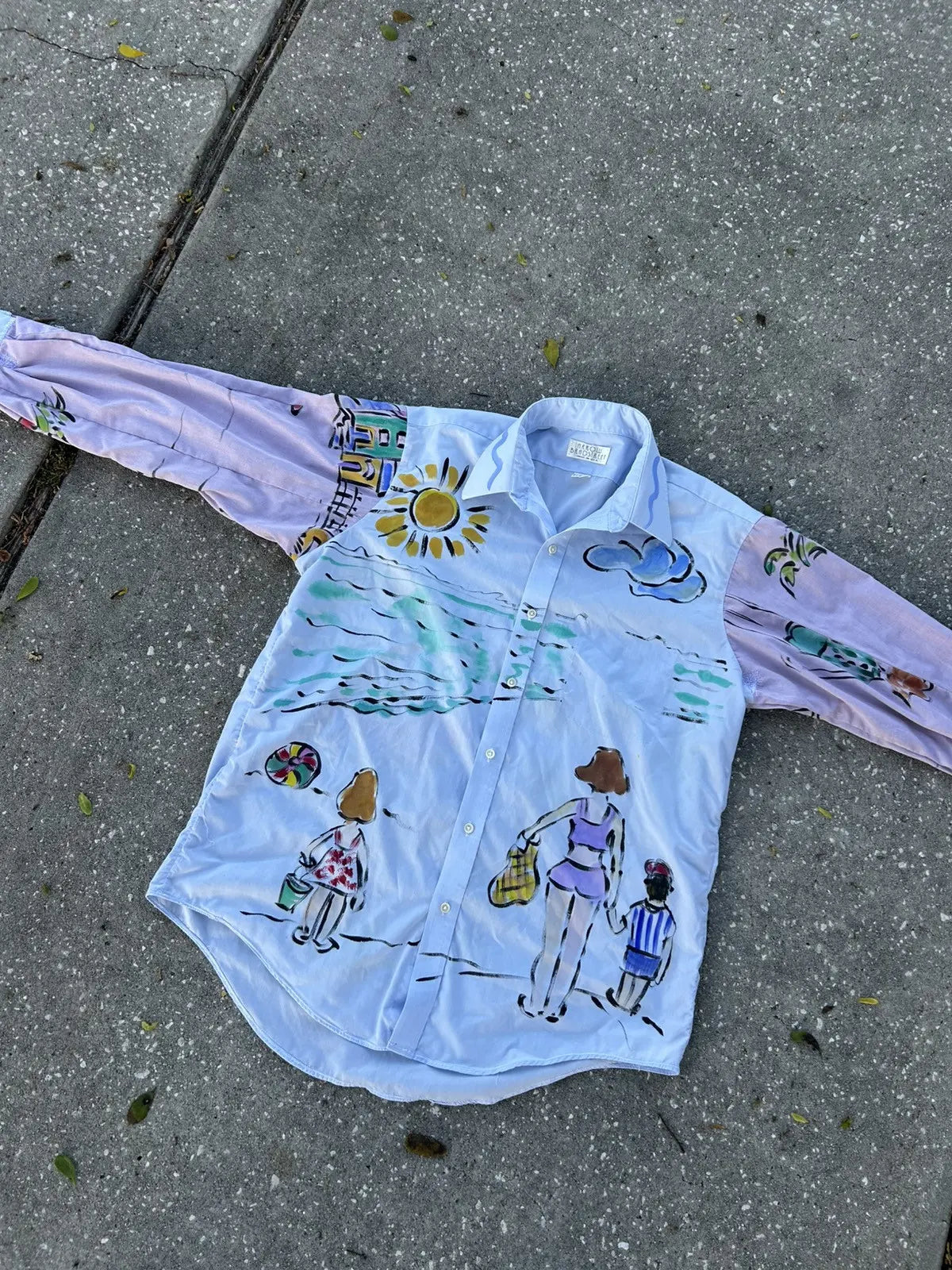 Lrg. patchwork beach shirt