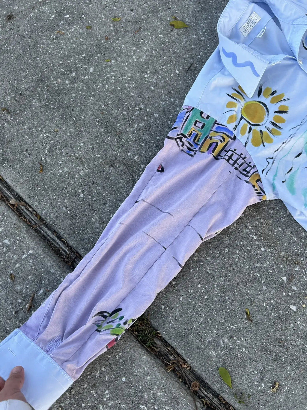 Lrg. patchwork beach shirt