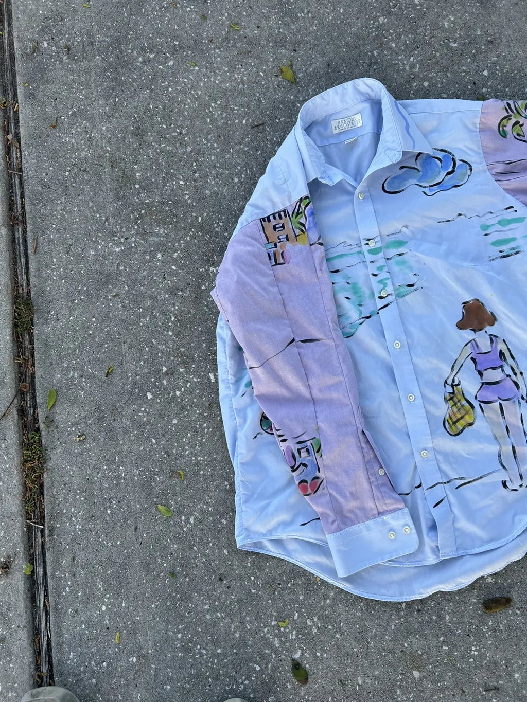 Lrg. patchwork beach shirt