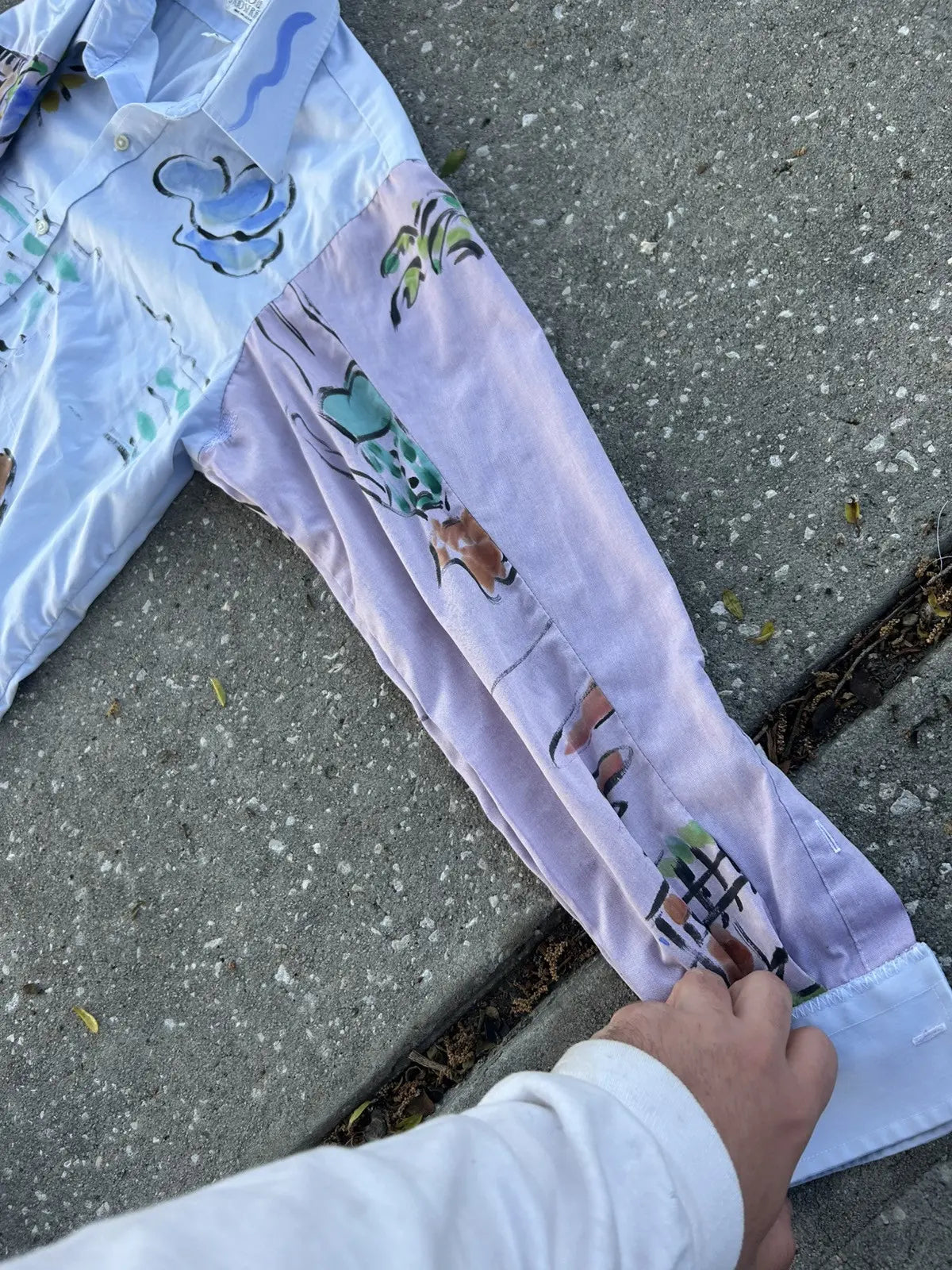 Lrg. patchwork beach shirt