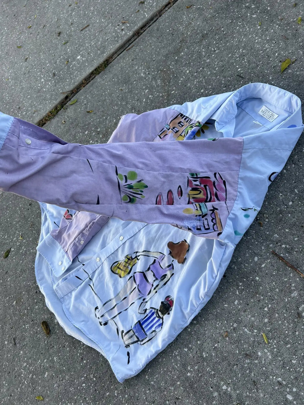 Lrg. patchwork beach shirt