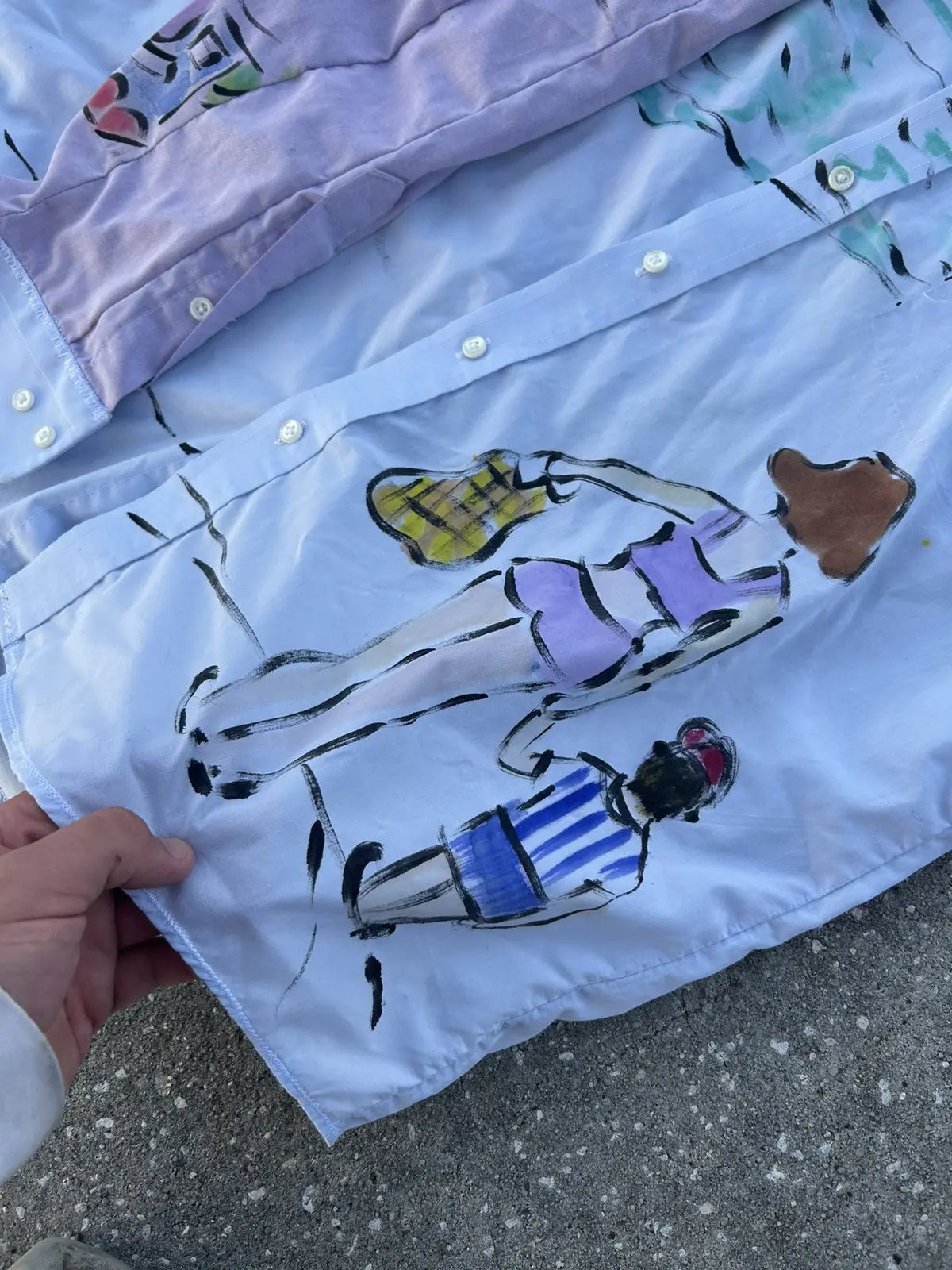 Lrg. patchwork beach shirt