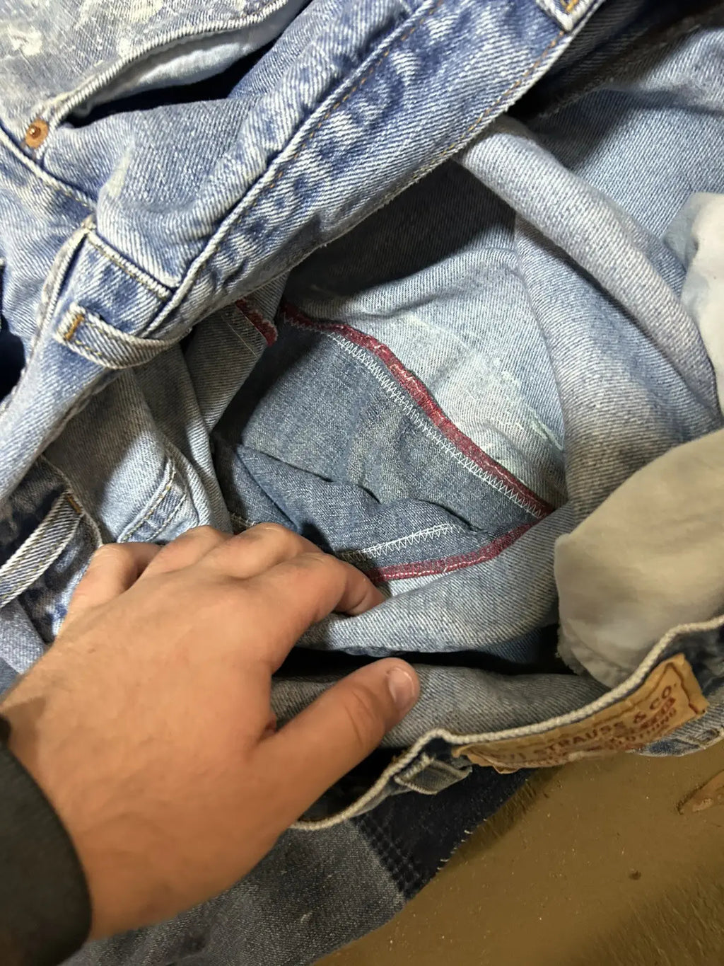 38w Split denim