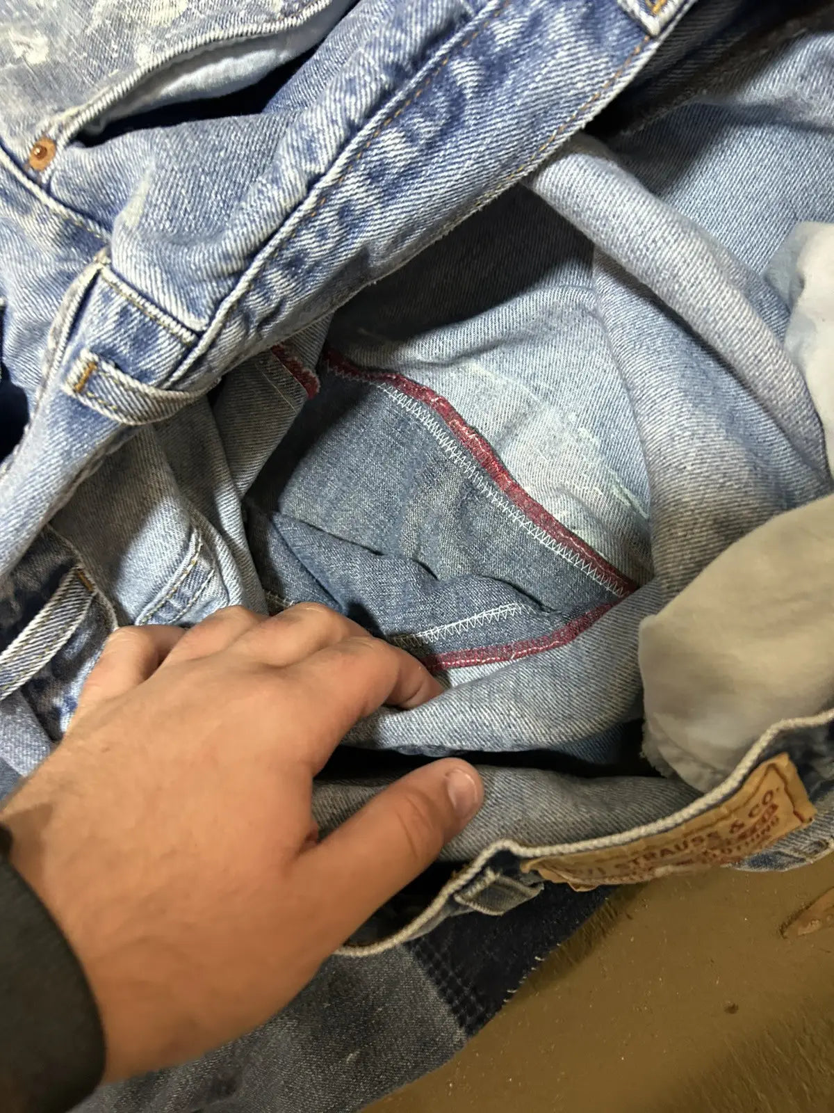38w Split denim