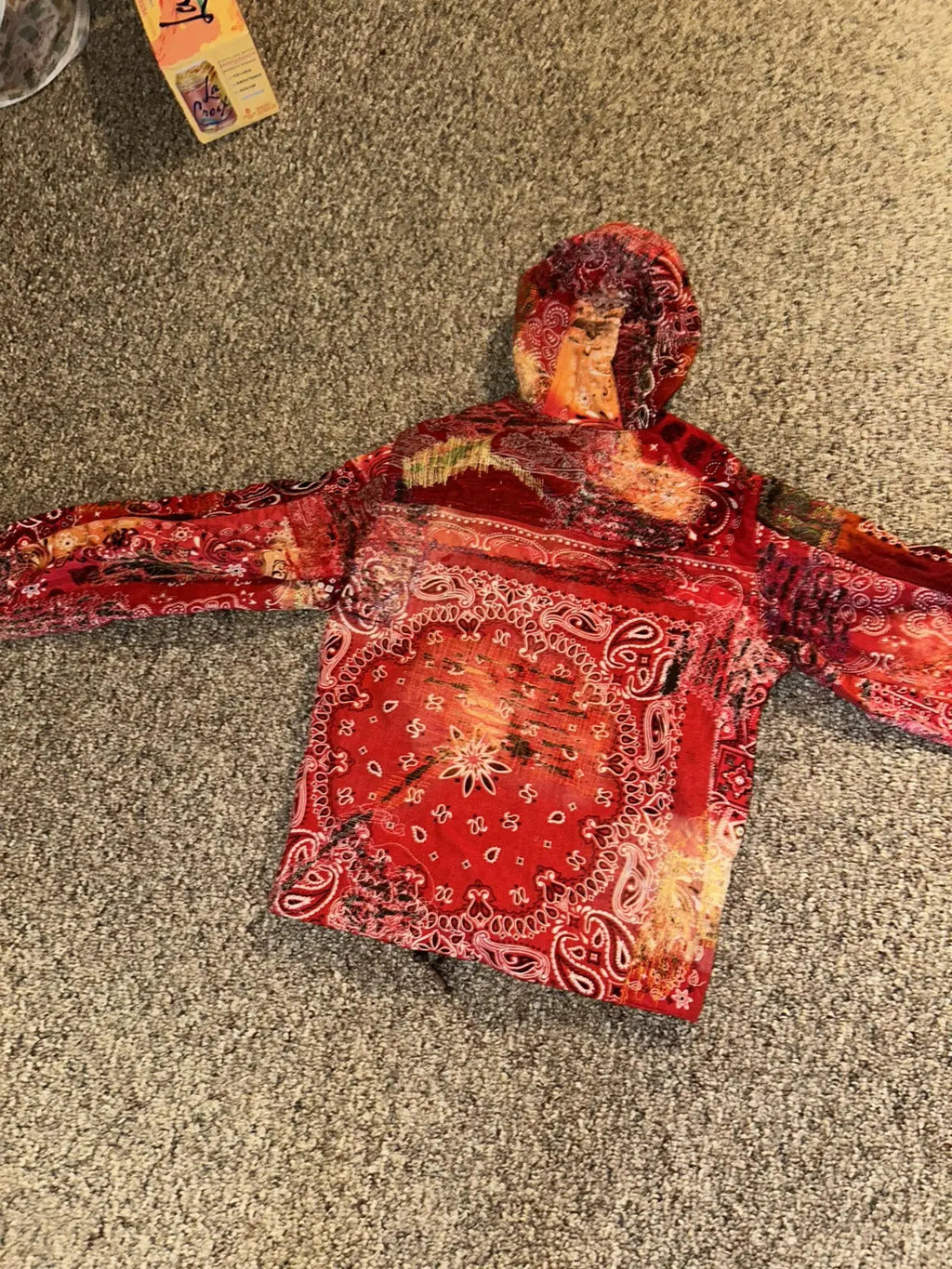Med. Distressed bandana work jacket
