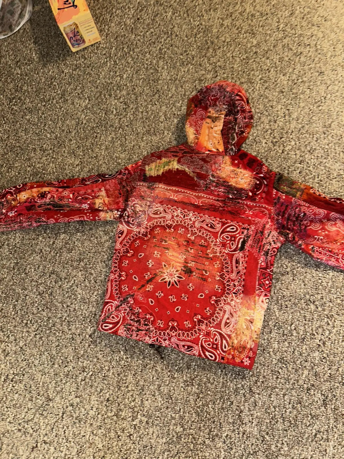 Med. Distressed bandana work jacket