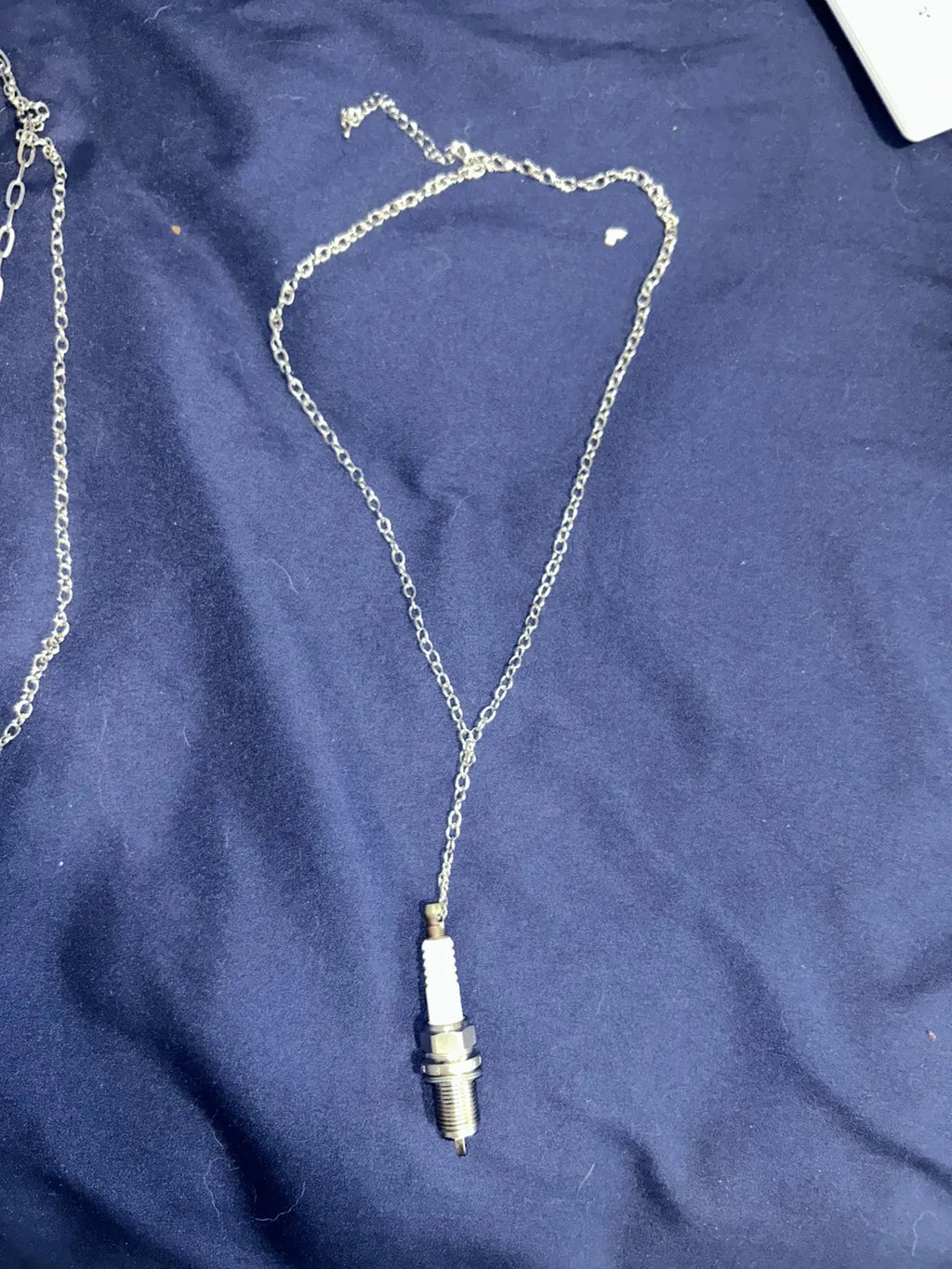 Spark plug necklace