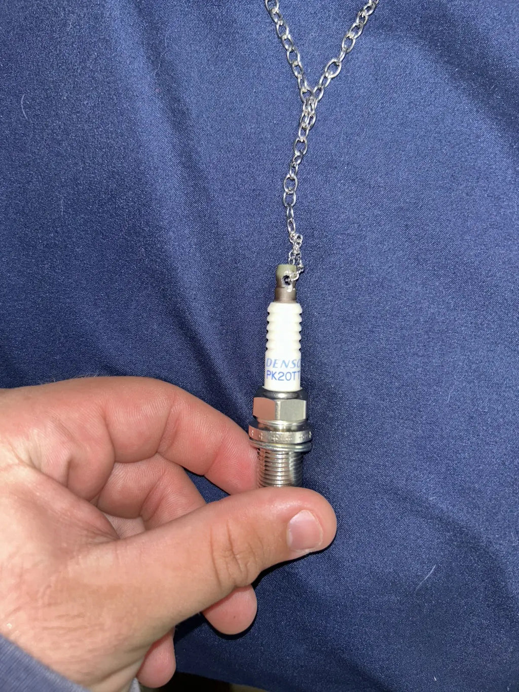 Spark plug necklace