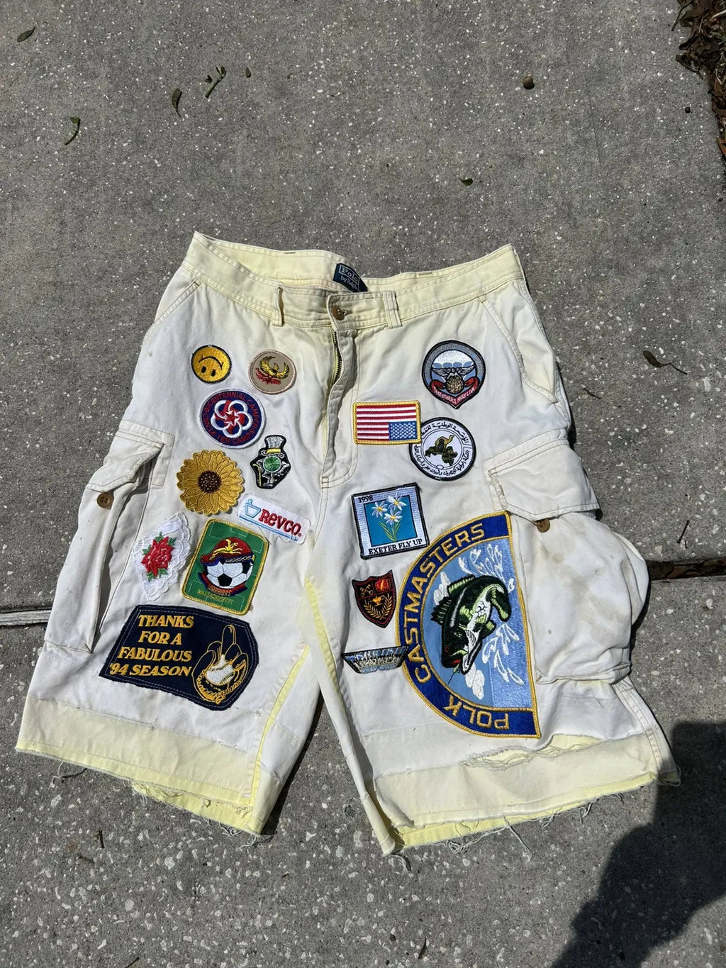 34w Polo patchwork shorts
