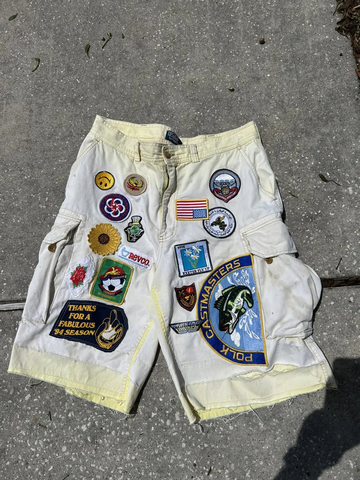 34w Polo patchwork shorts